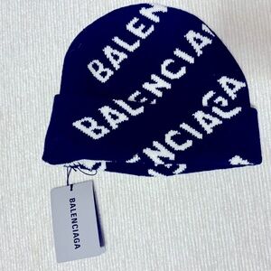 Balenciaga Navy blue Beanie